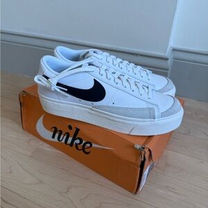 Nike White and Black Athletic Shoes